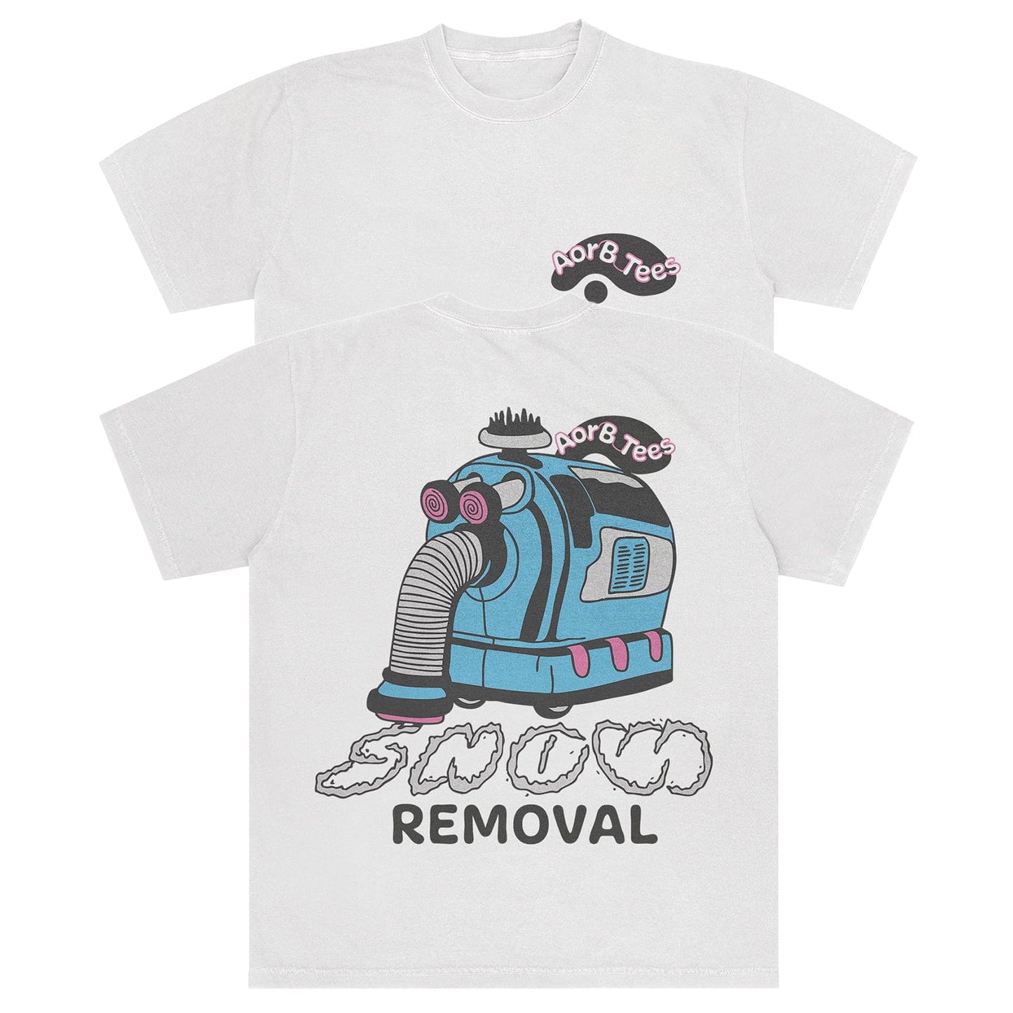 A-or-B-Tees T-Shirt White / S Snow Removal T-shirt