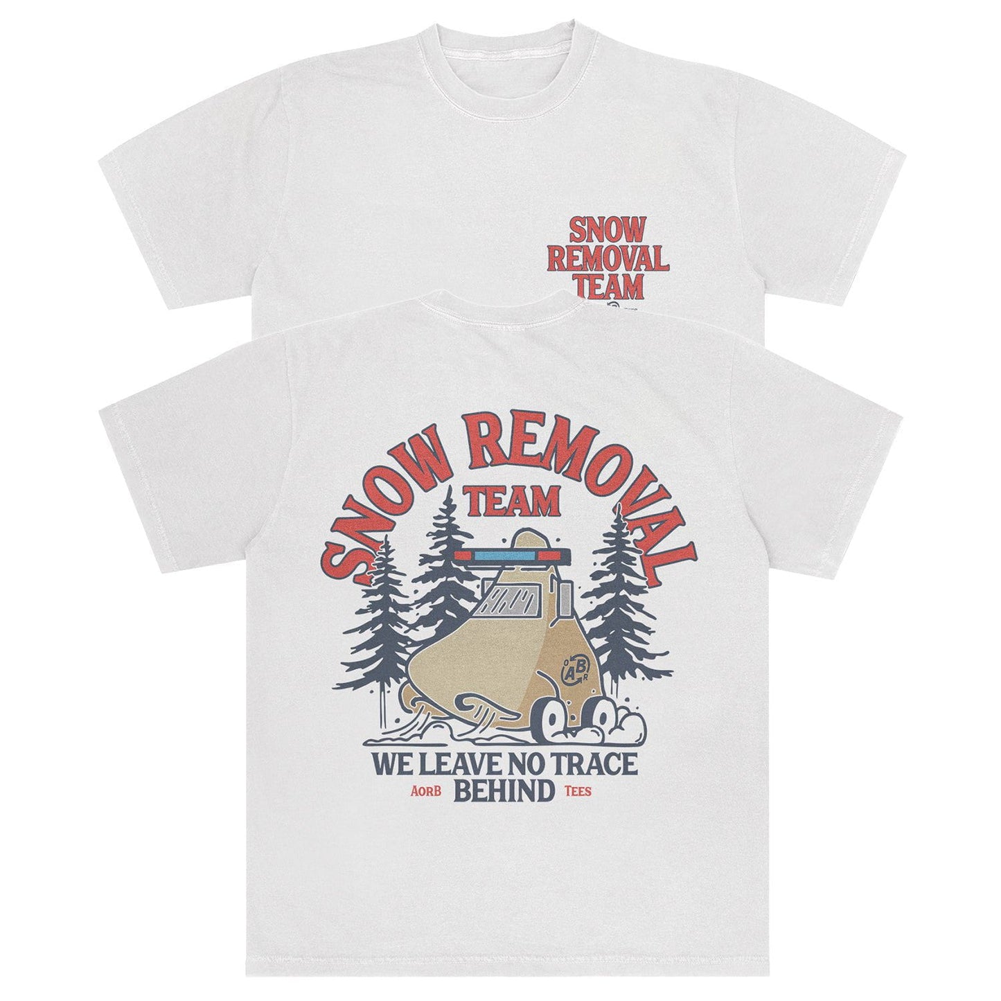 A-or-B-Tees T-Shirt White / S Snow T-shirt