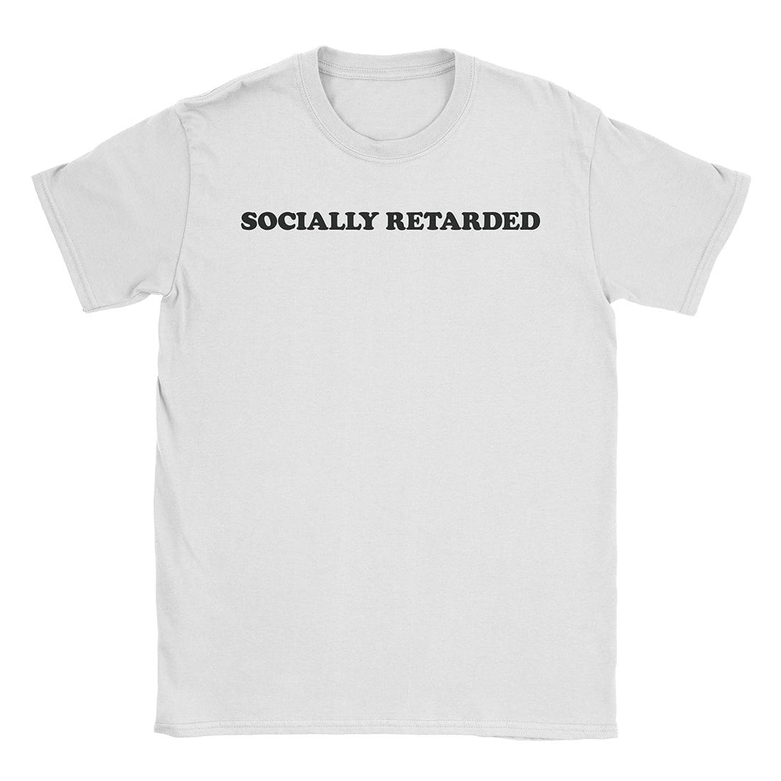 A-or-B-Tees T-Shirt White / S Socially Retarded T-Shirt