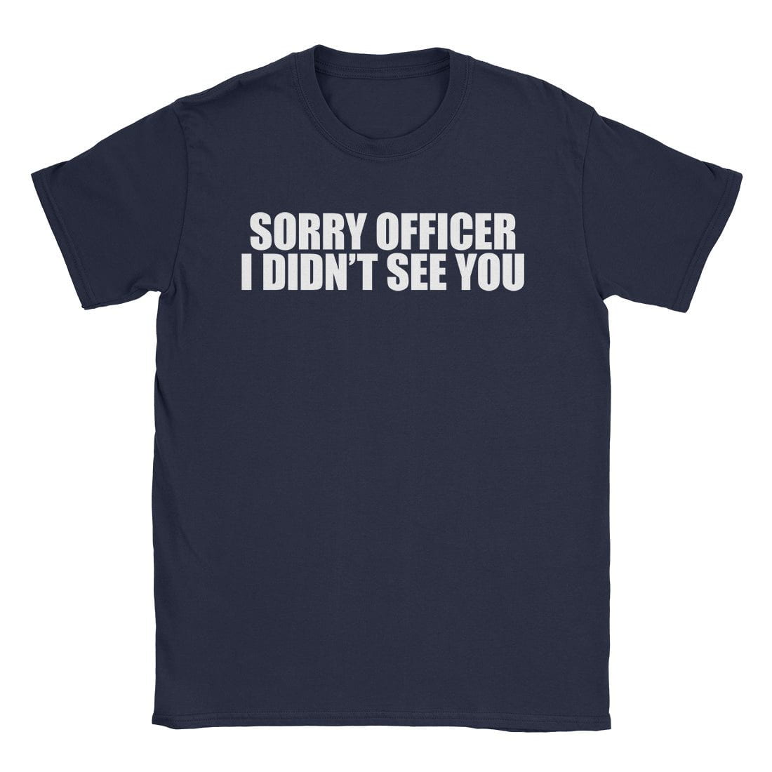 A-or-B-Tees T-Shirt Navy / S Sorry Officer T-Shirt