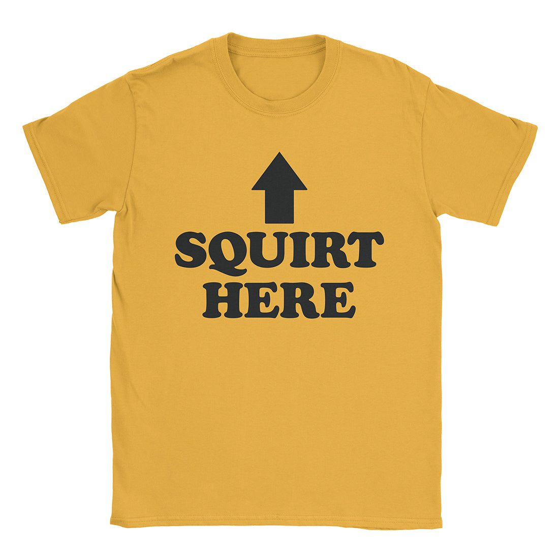 A-or-B-Tees T-Shirt Gold / S Squirt Here T-Shirt