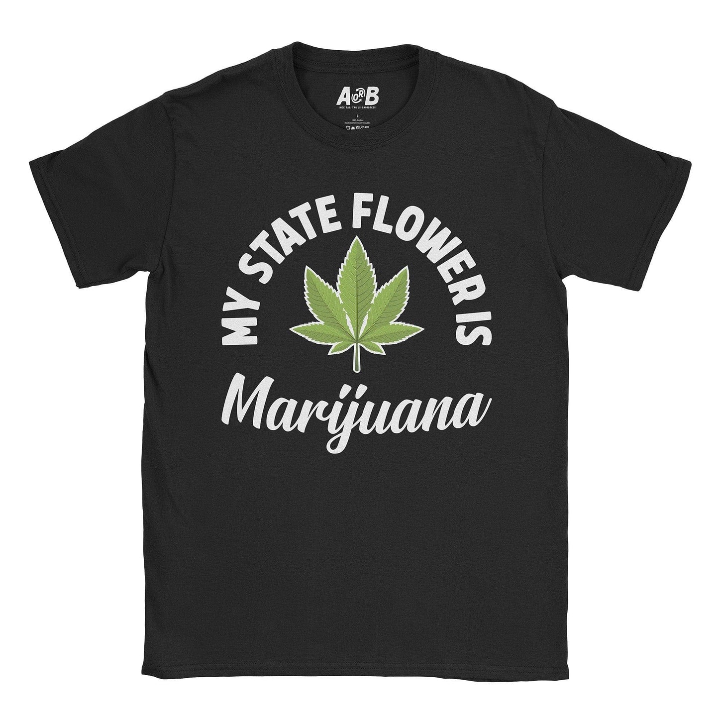 A-or-B-Tees T-Shirt Black / S State Flower T-Shirt