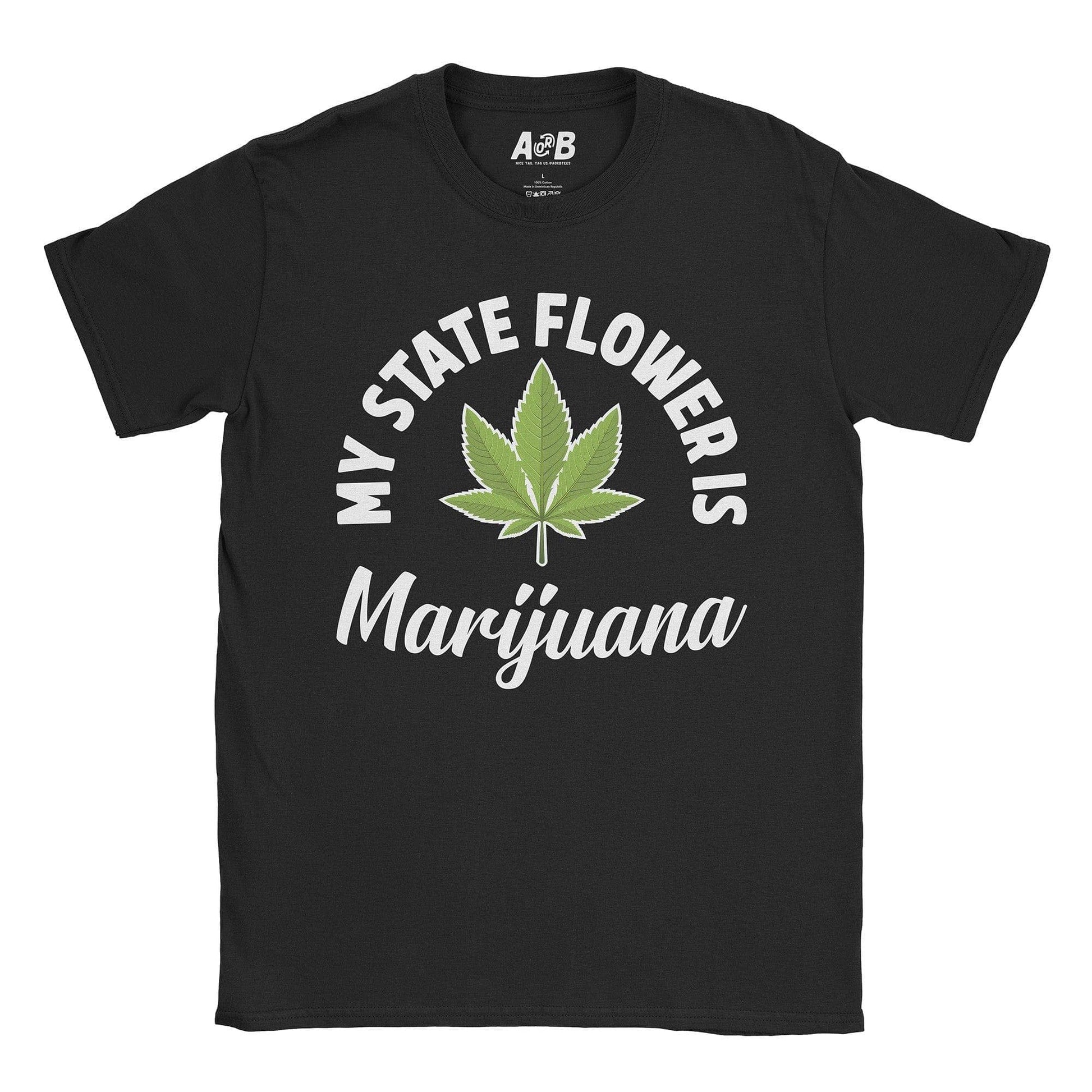 A-or-B-Tees T-Shirt Black / S State Flower T-Shirt
