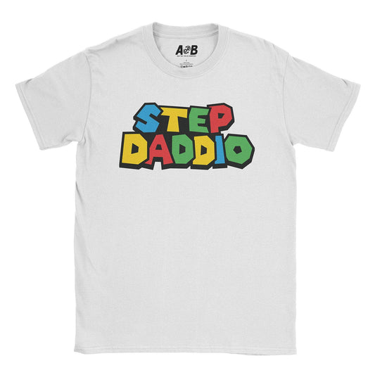 A-or-B-Tees T-Shirt White / S Step Daddio T-Shirt