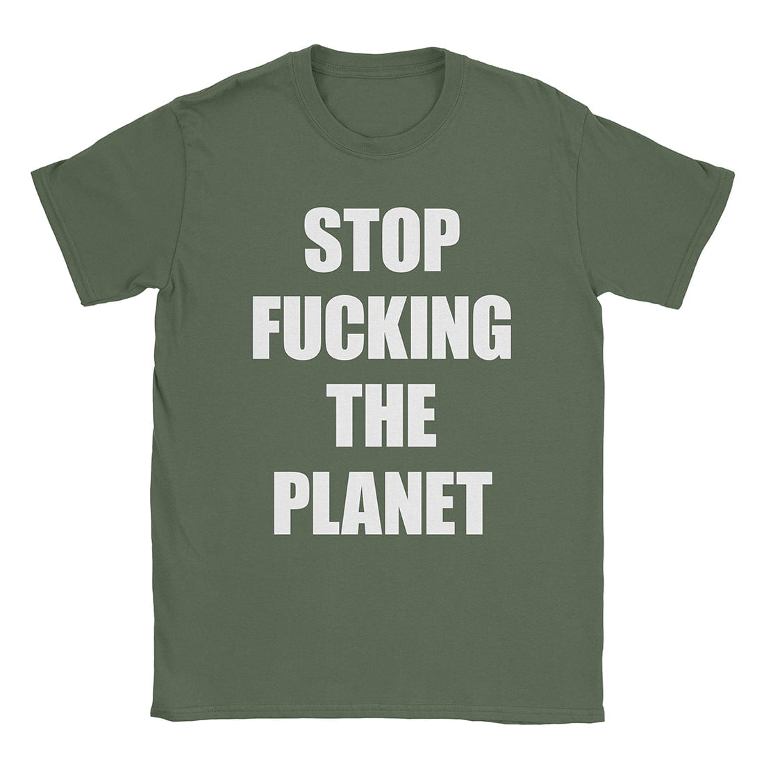 A-or-B-Tees T-Shirt Military Green / S Stop FTP T-Shirt