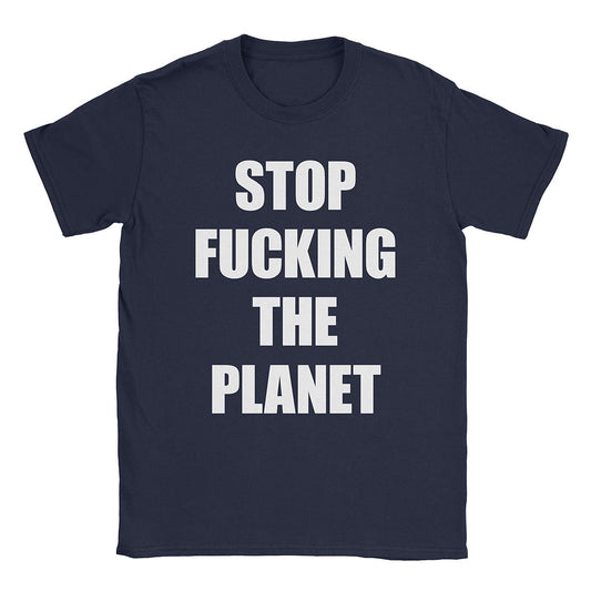 A-or-B-Tees T-Shirt Navy / S Stop FTP T-Shirt