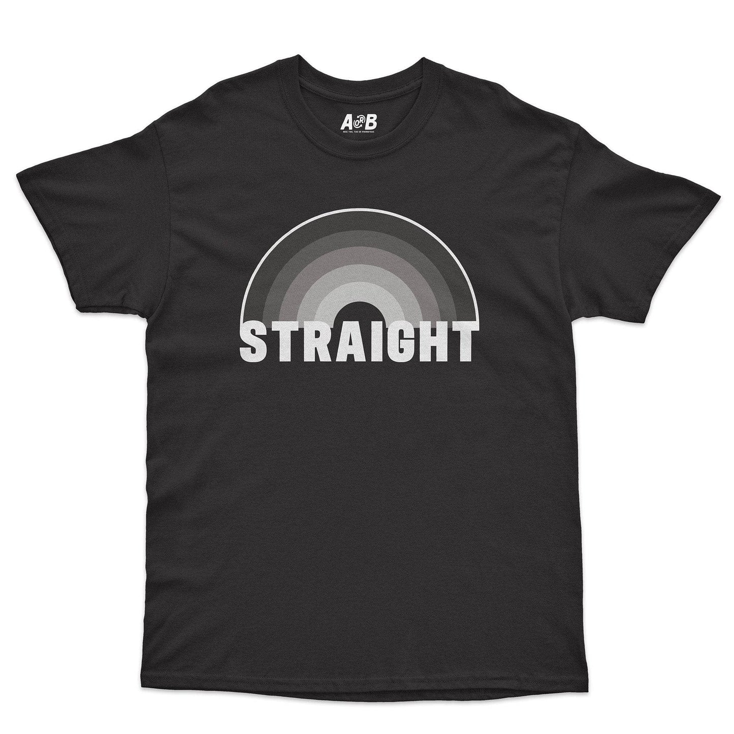A-or-B-Tees T-Shirt Black / S Straight Pride T-Shirt