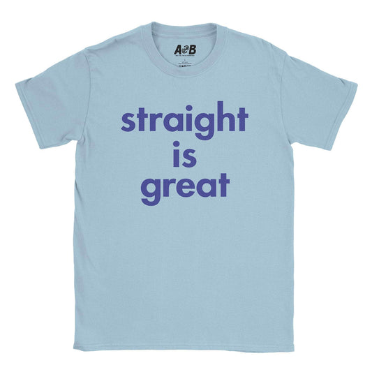 A-or-B-Tees T-Shirt Light Blue / S Straight T-Shirt