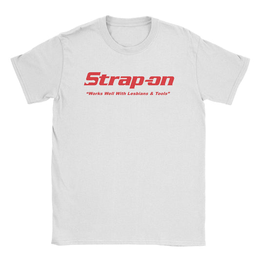 A-or-B-Tees T-Shirt White / S Strap-on T-Shirt