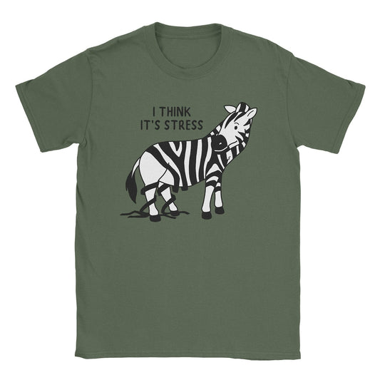 A-or-B-Tees T-Shirt Military Green / S Stressed T-Shirt