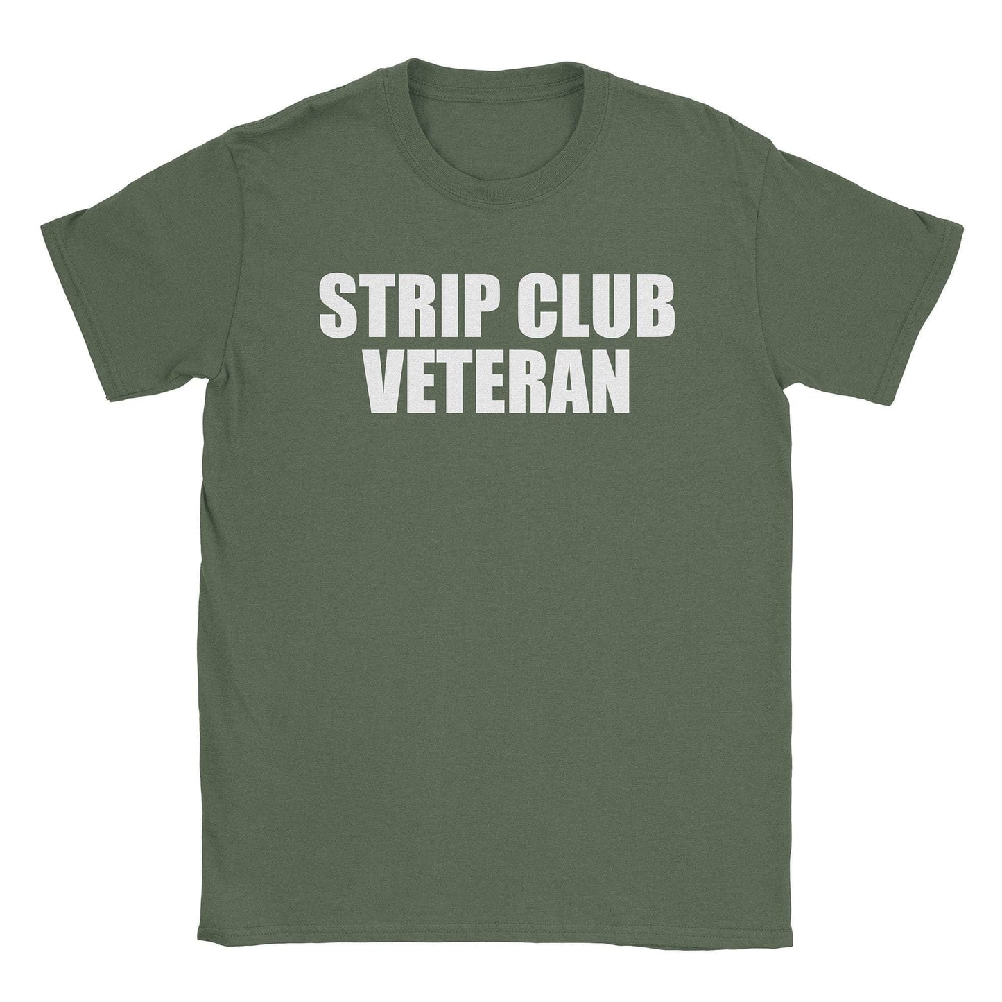 A-or-B-Tees T-Shirt Military Green / S Strip Club Vet T-Shirt
