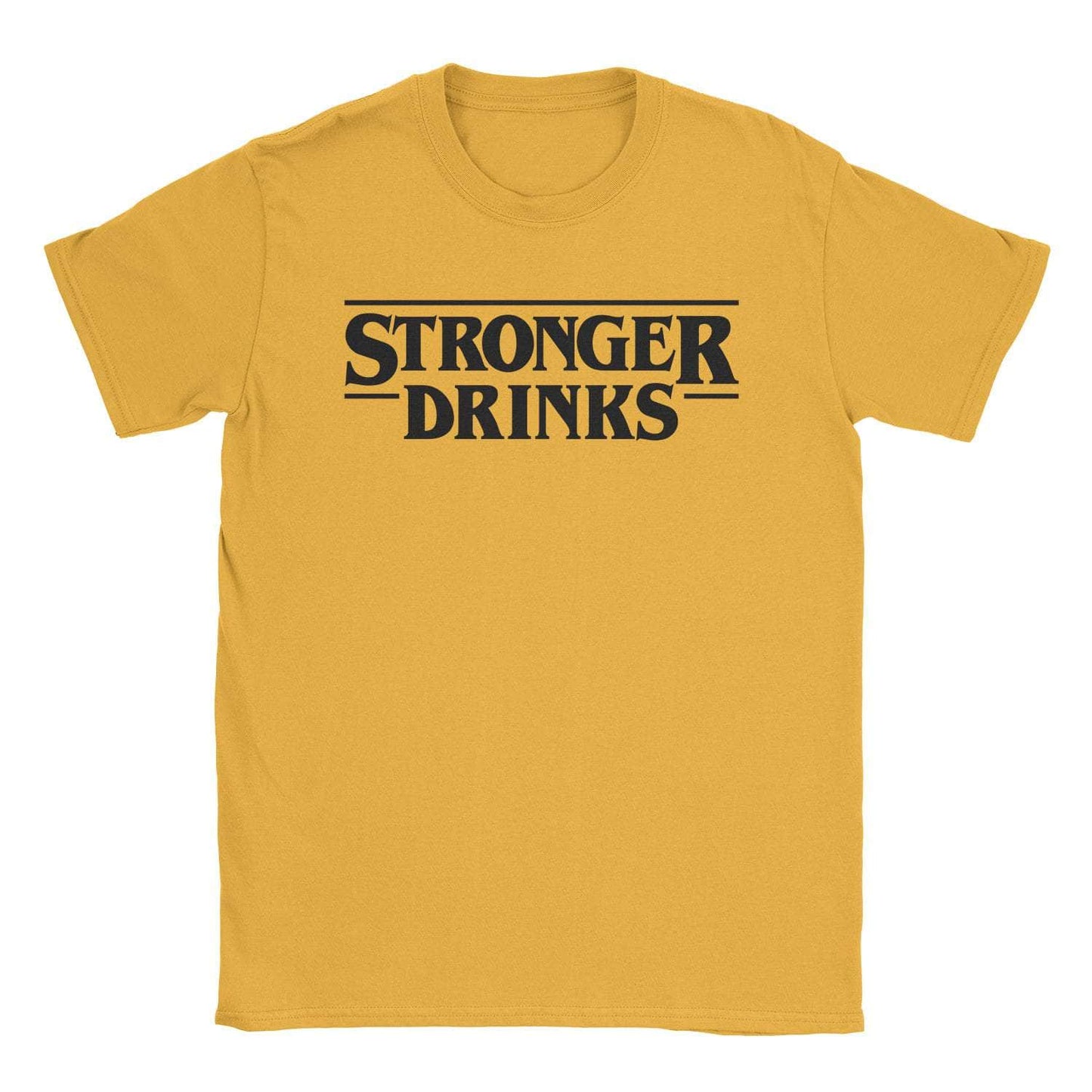 A-or-B-Tees T-Shirt Gold / S Stronger Drinks T-Shirt