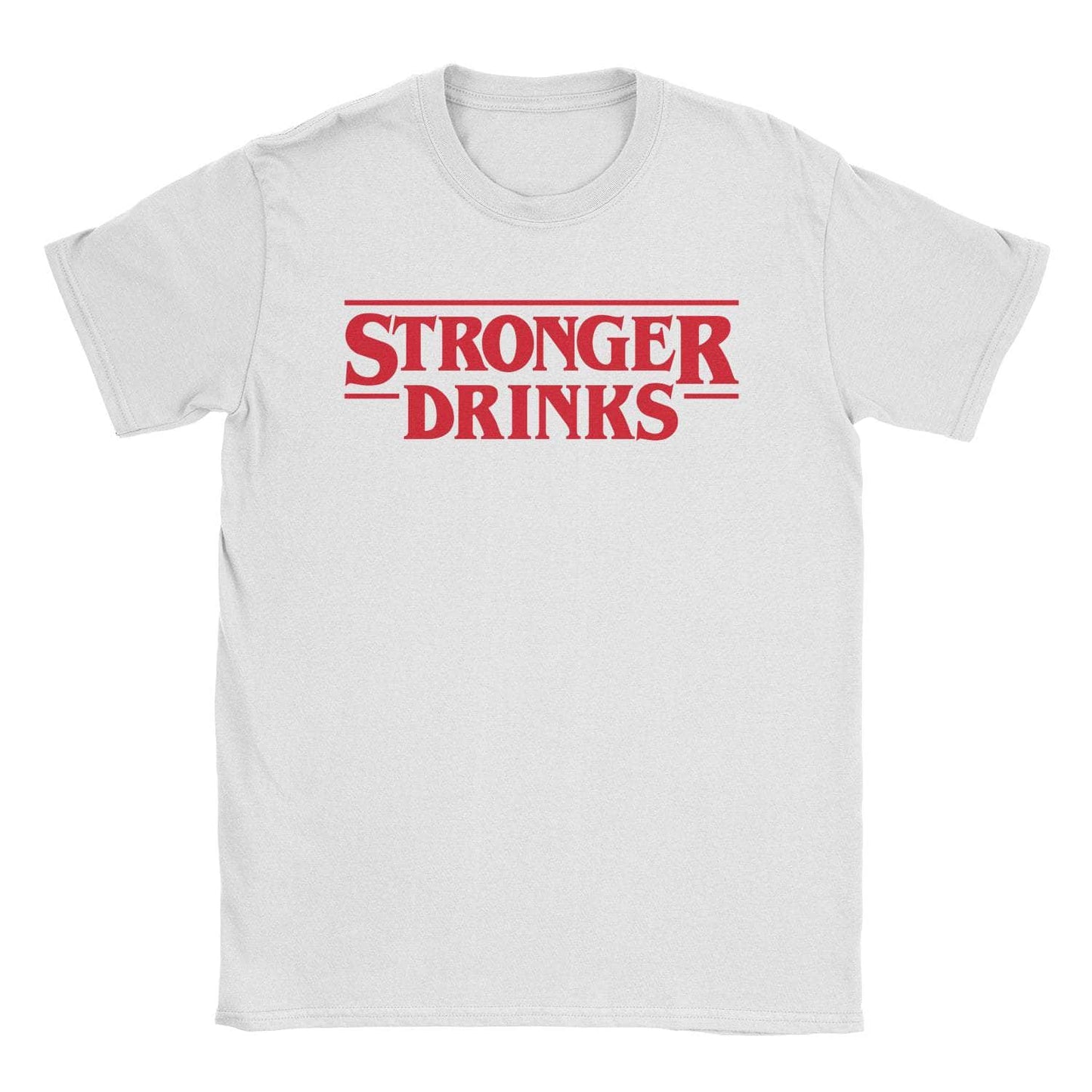 A-or-B-Tees T-Shirt White / S Stronger Drinks T-Shirt