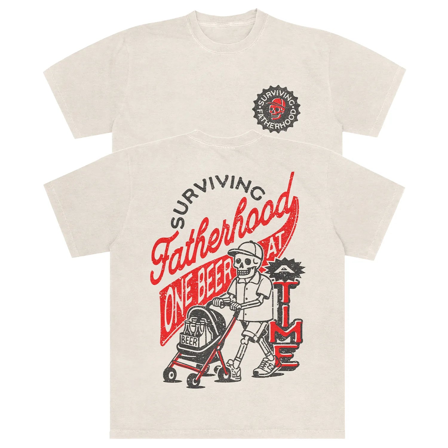 A-or-B-Tees T-Shirt Ivory / S Surviving Fatherhood Comfort Colors T-shirt