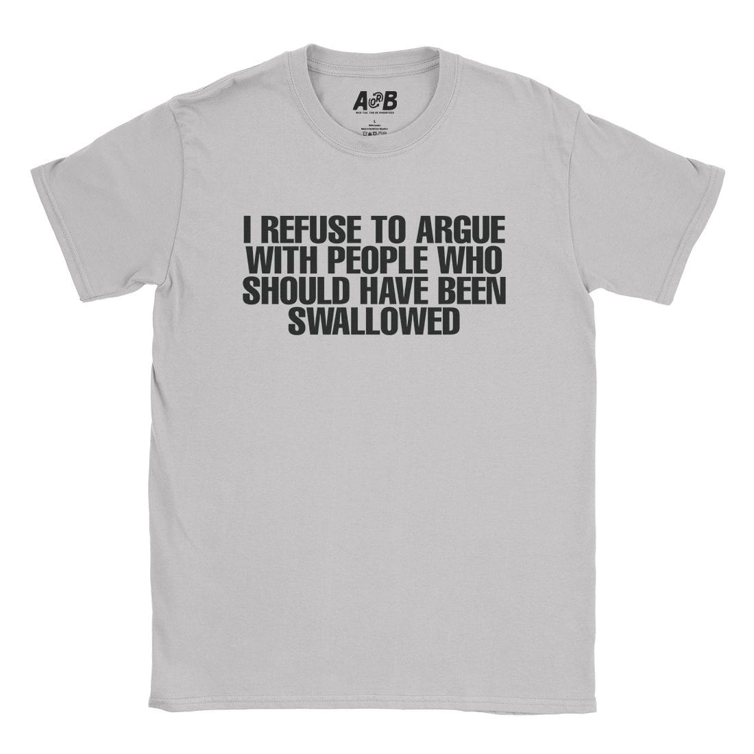 A-or-B-Tees T-Shirt Ice Grey / S Swallowed T-Shirt