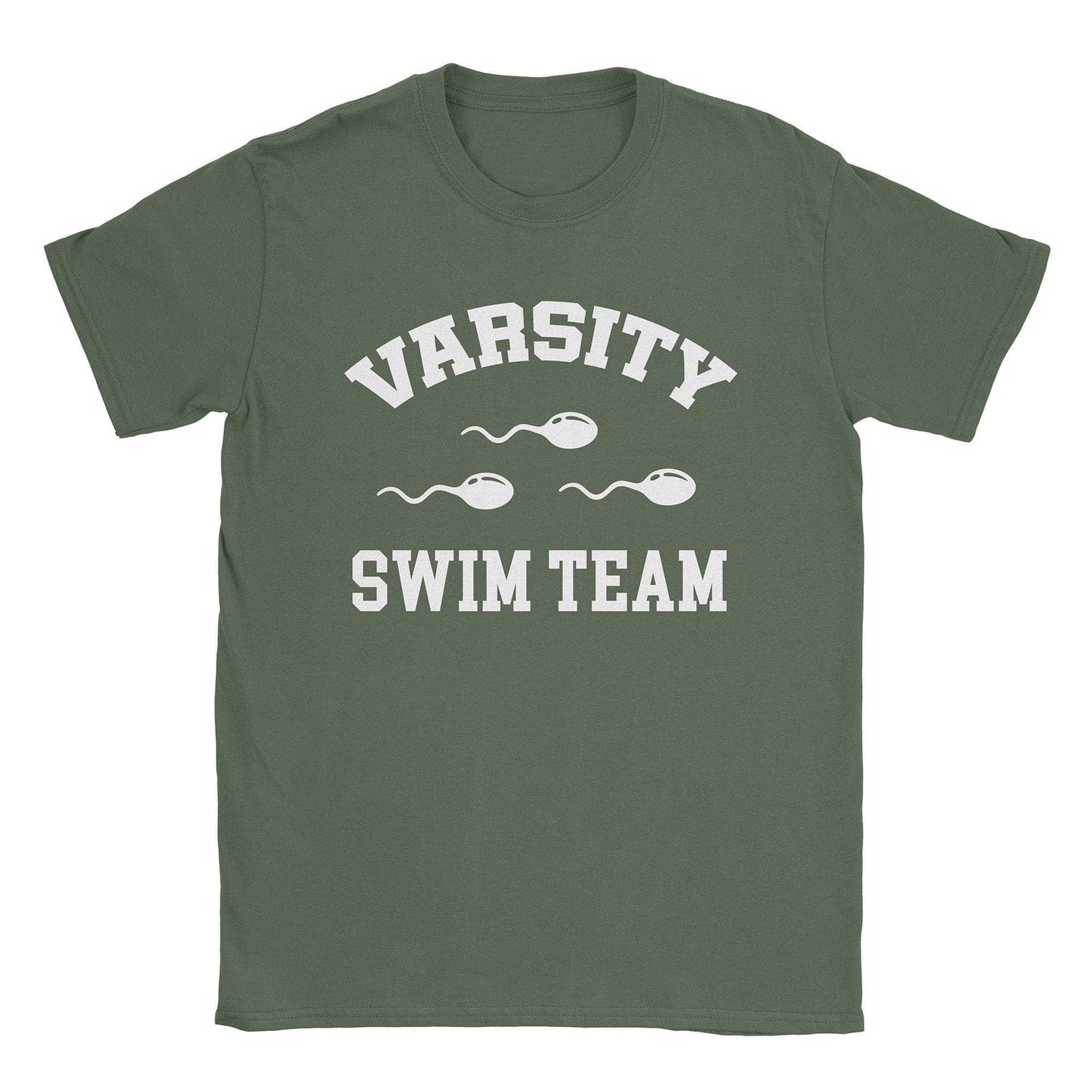 A-or-B-Tees T-Shirt Military Green / S Swim Team T-Shirt