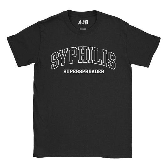 A-or-B-Tees T-Shirt Black / S Syphilis T-Shirt