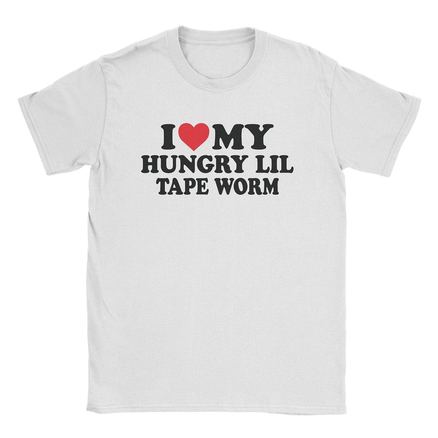 A-or-B-Tees T-Shirt White / S Tape Worm T-Shirt