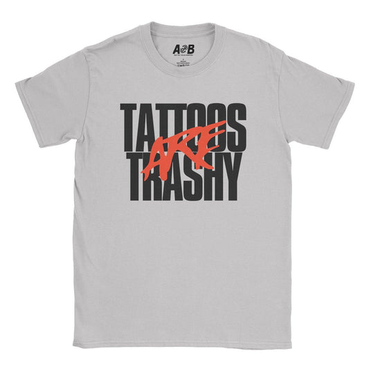 A-or-B-Tees T-Shirt Ice Grey / S Tattooed Trash T-Shirt