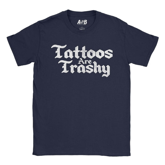 A-or-B-Tees T-Shirt Navy / S Tattooed Trash T-Shirt