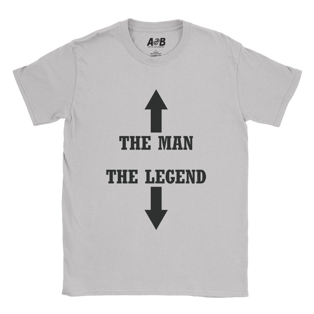 A-or-B-Tees T-Shirt Ice Grey / S The Legend T-Shirt