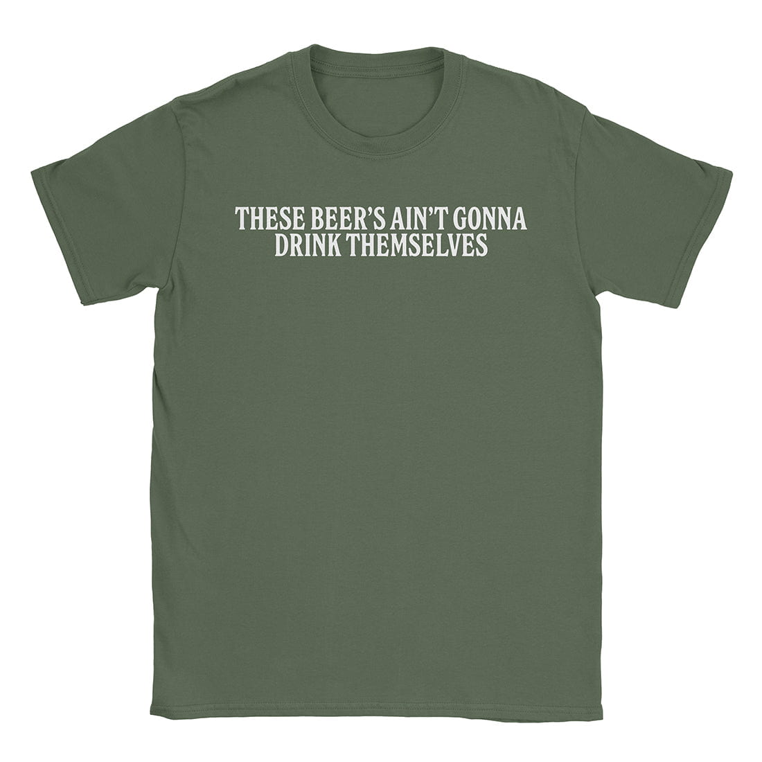 A-or-B-Tees T-Shirt Military Green / S These Beer's T-Shirt