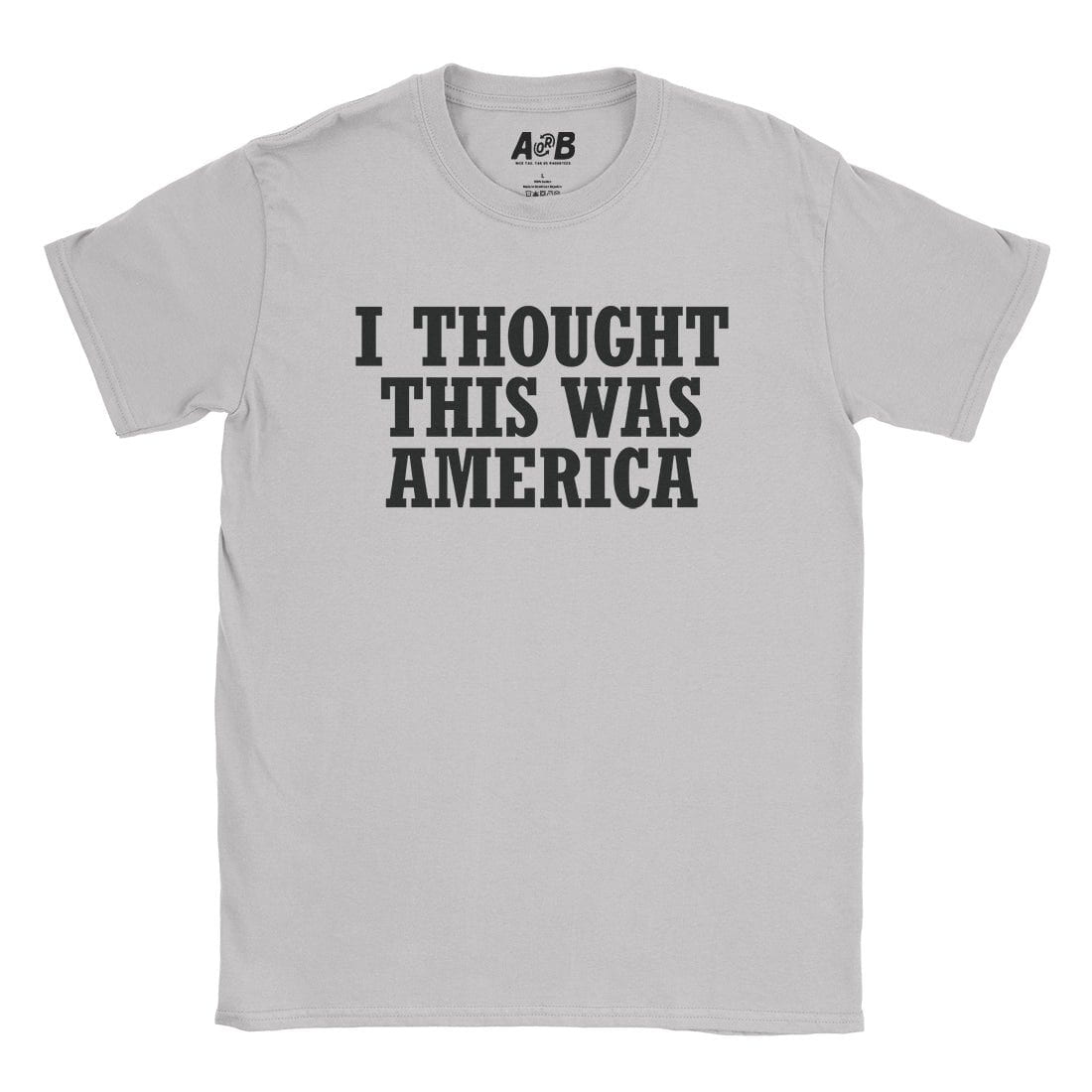 A-or-B-Tees T-Shirt Ice Grey / S This Is America T-Shirt