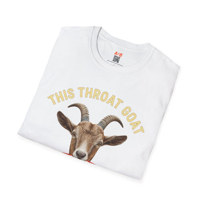 A-or-B-Tees T-Shirt Throat Goat Shirt – Gag Gift Adult Humor T Shirt