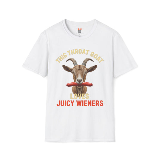 A-or-B-Tees T-Shirt White / S Throat Goat Shirt – Gag Gift Adult Humor T Shirt