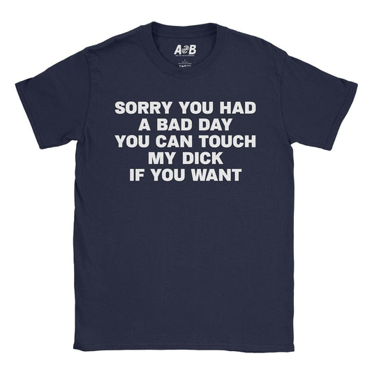A-or-B-Tees T-Shirt Navy / S Touch Me T-Shirt
