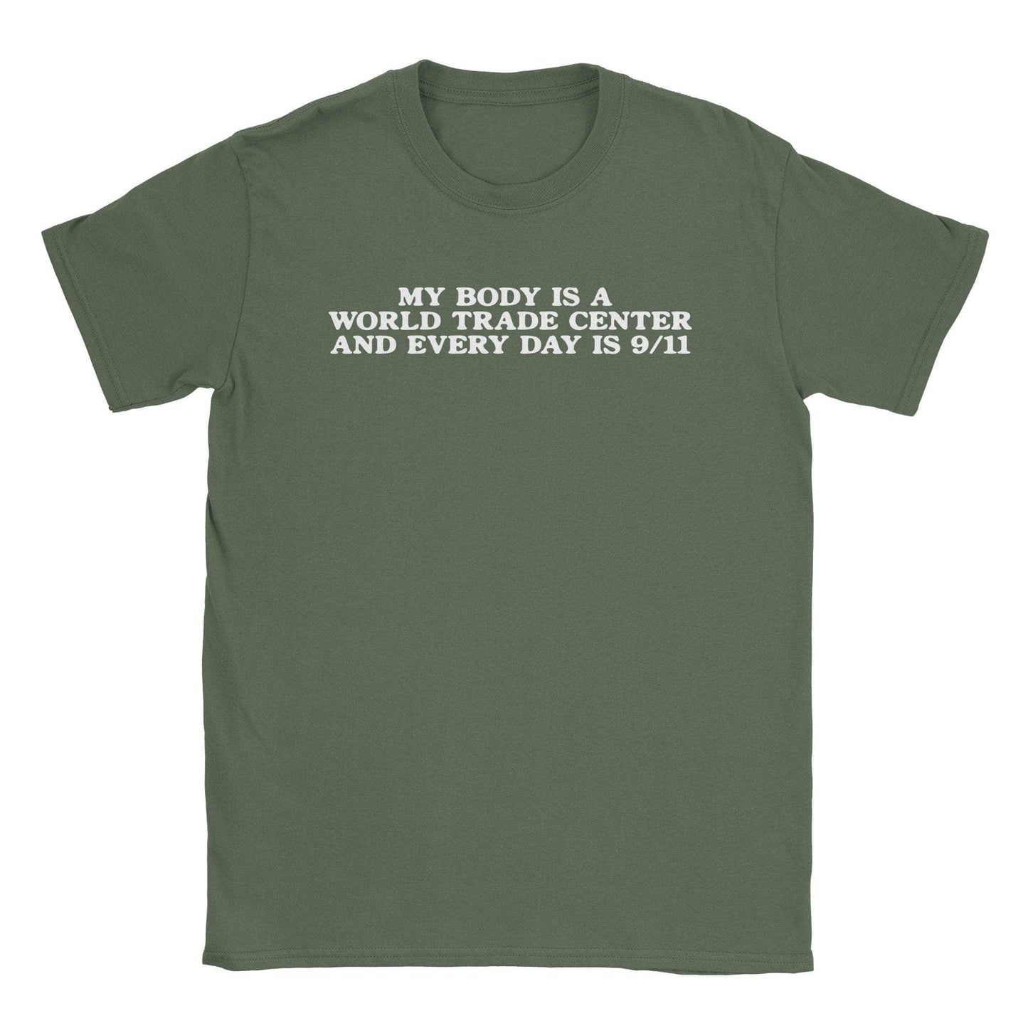 A-or-B-Tees T-Shirt Military Green / S Trade Center T-Shirt