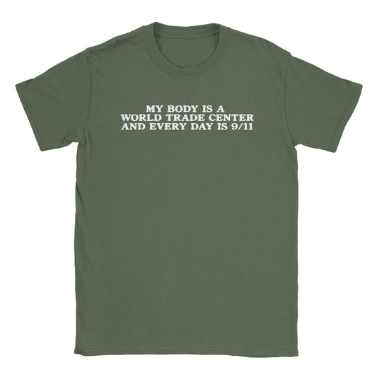 A-or-B-Tees T-Shirt Military Green / S Trade Center T-Shirt
