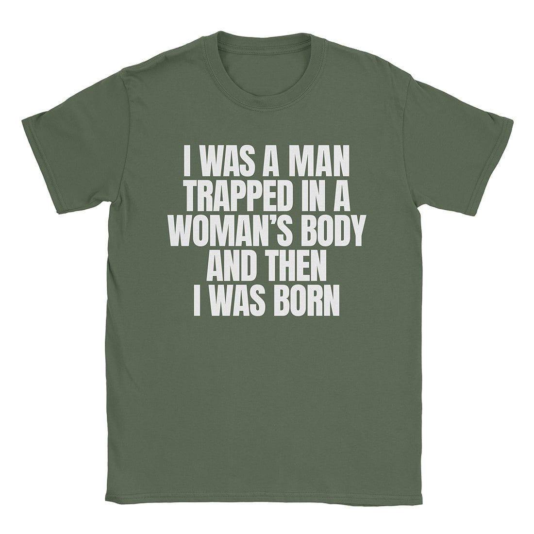 A-or-B-Tees T-Shirt Military Green / S Transman T-Shirt