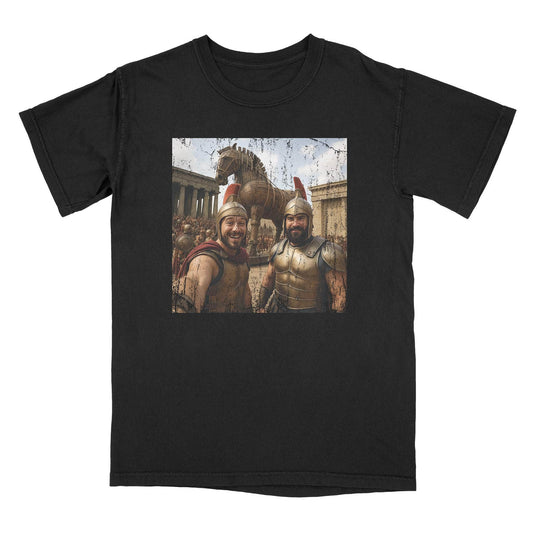A-or-B-Tees T-Shirt Black / S Trojan Horse T-Shirt