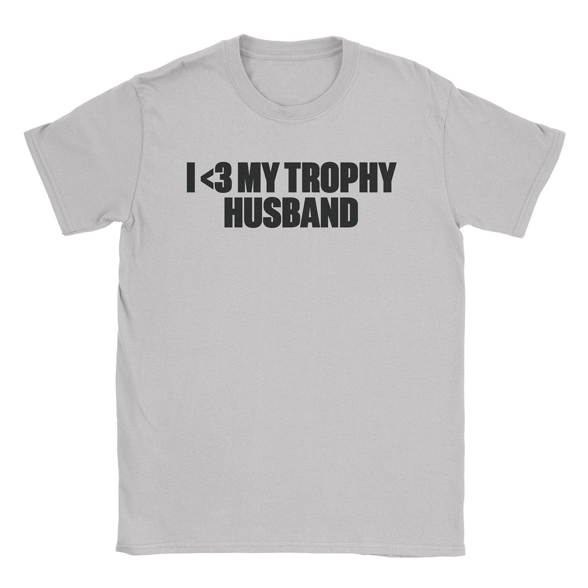 A-or-B-Tees T-Shirt Ice Grey / S Trophy Husband T-Shirt