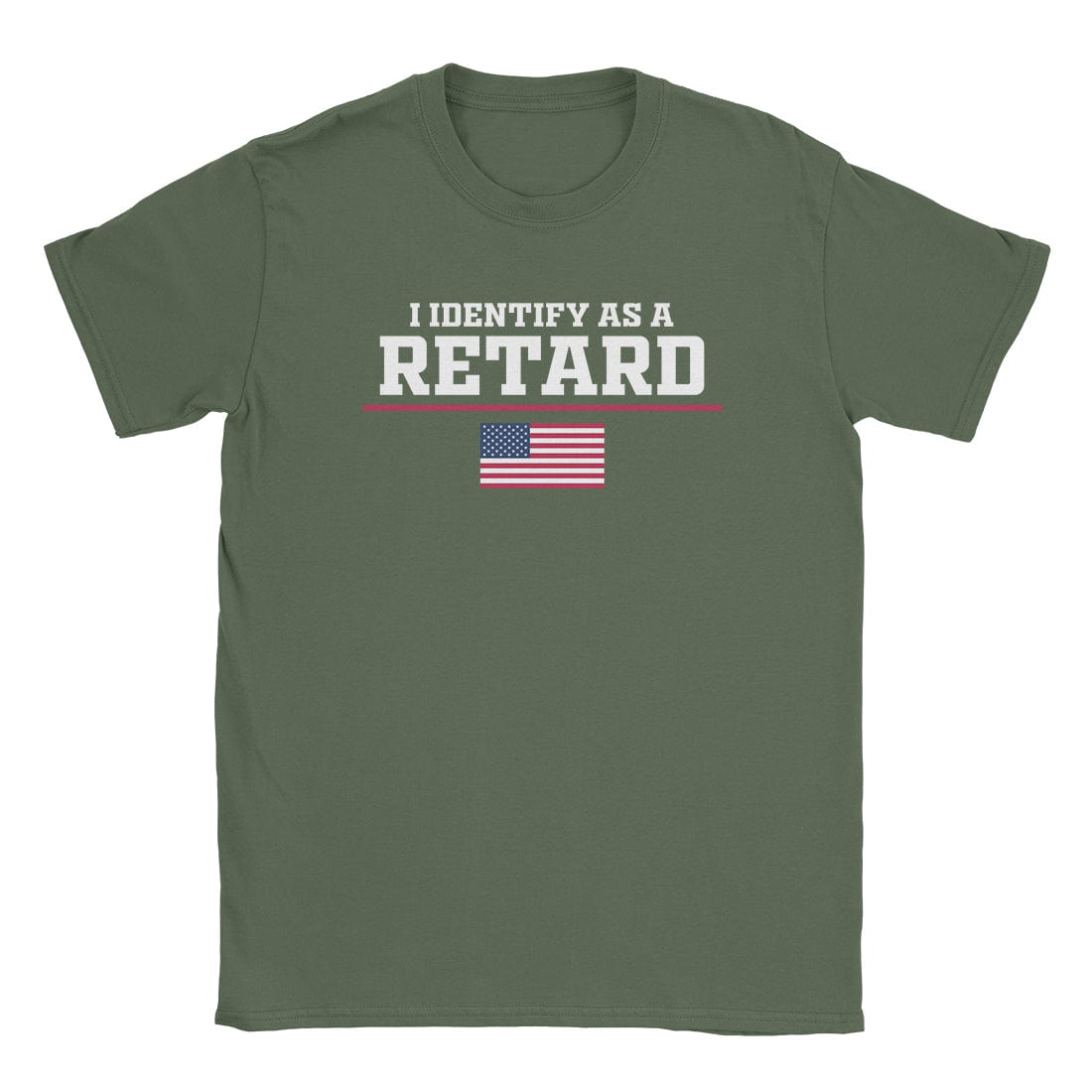 A-or-B-Tees T-Shirt Military Green / S U.S. Retard T-Shirt