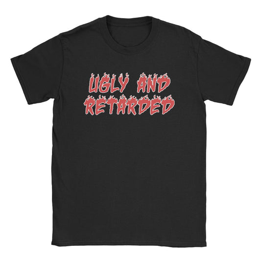 A-or-B-Tees T-Shirt Black / S Ugly Retard T-Shirt