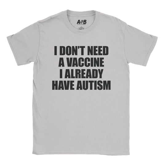 A-or-B-Tees T-Shirt Ice Grey / S Vaccine T-Shirt