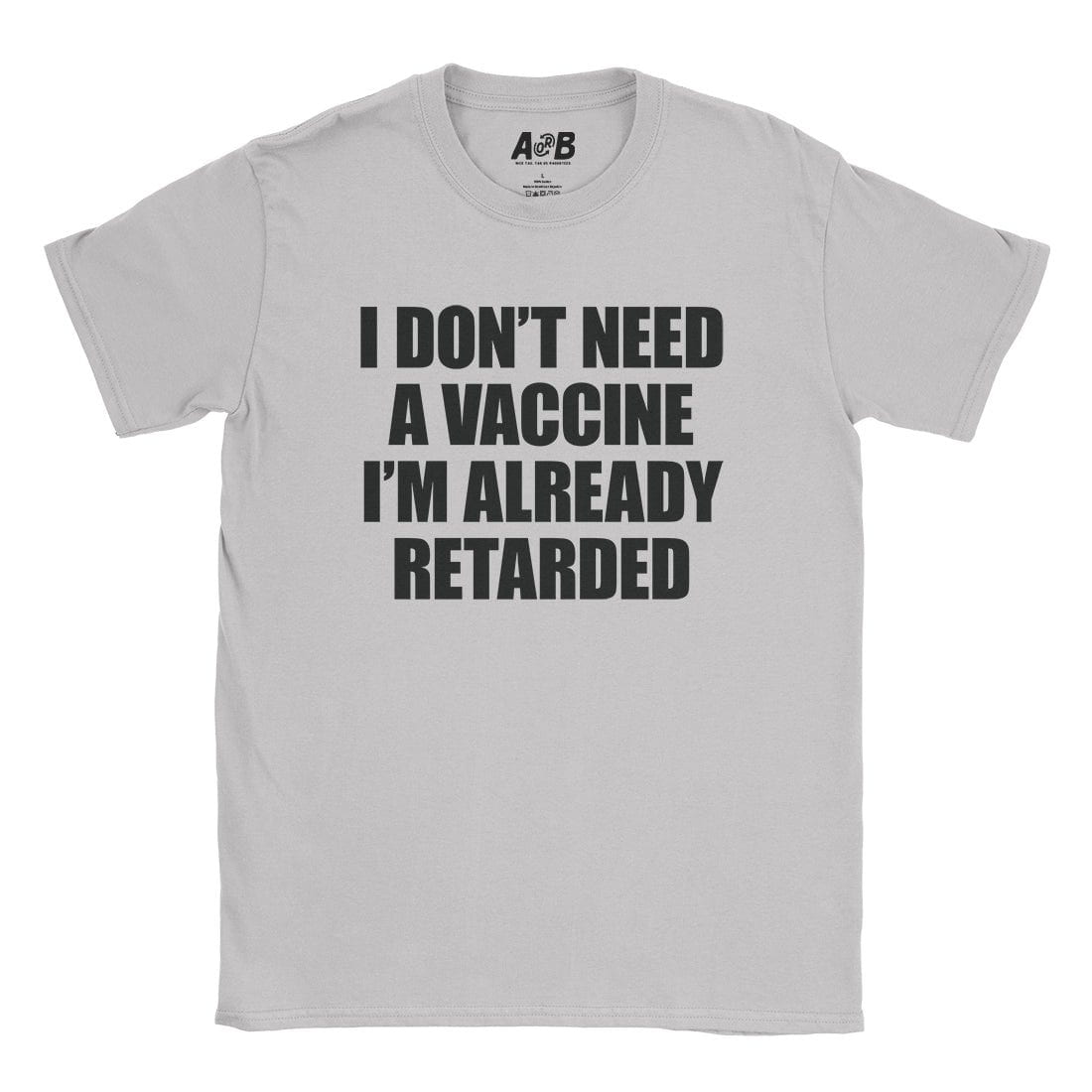 A-or-B-Tees T-Shirt Ice Grey / S Vaccine T-Shirt