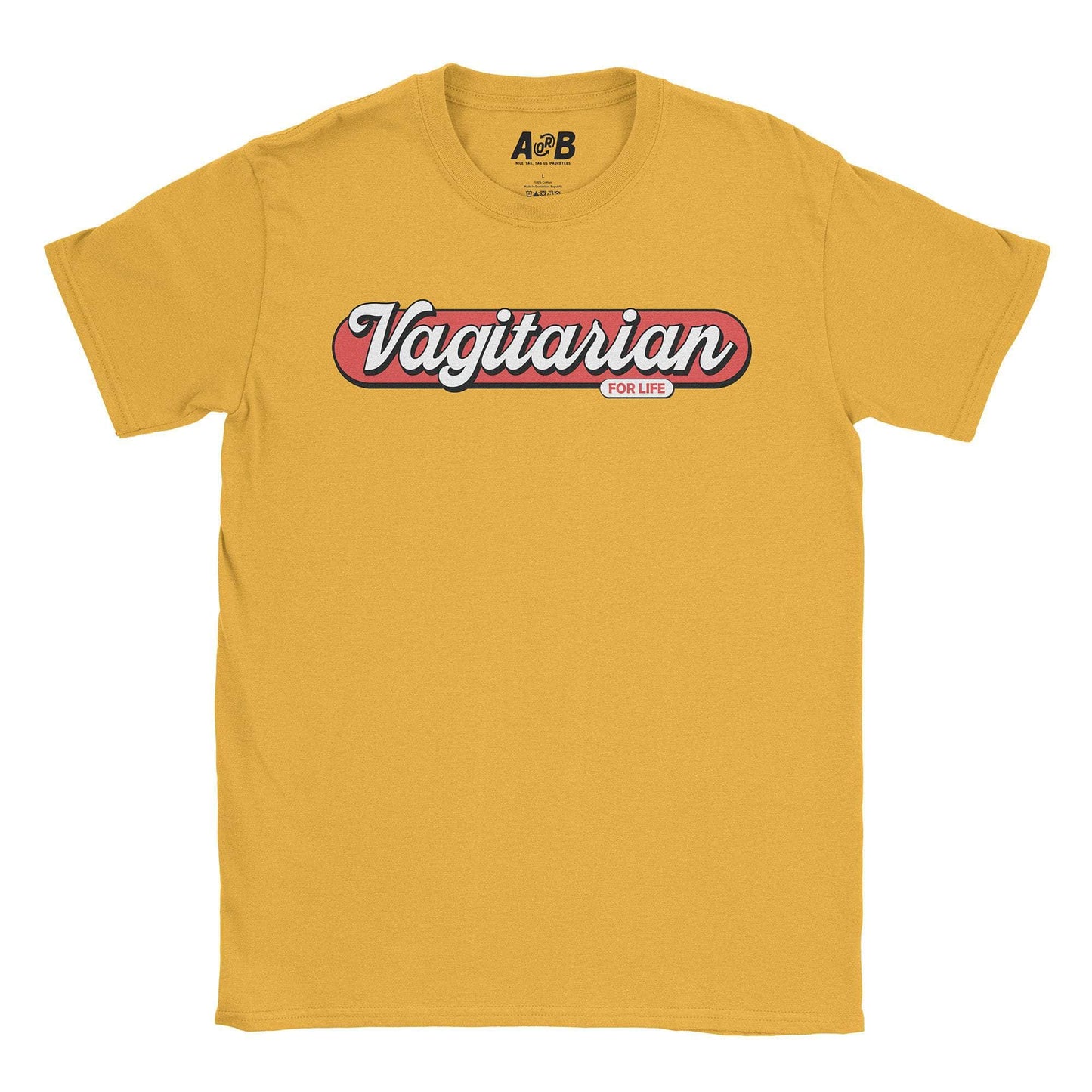 A-or-B-Tees T-Shirt Gold / S Vagitarian T-Shirt