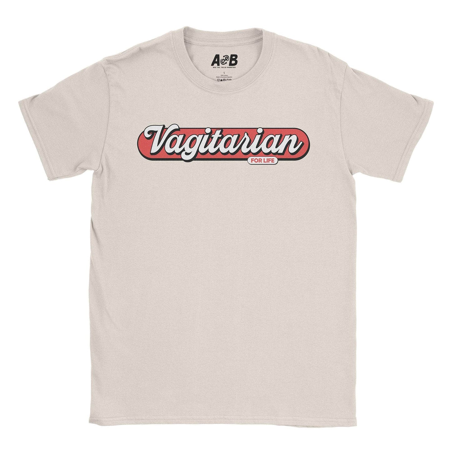 A-or-B-Tees T-Shirt Natural / S Vagitarian T-Shirt