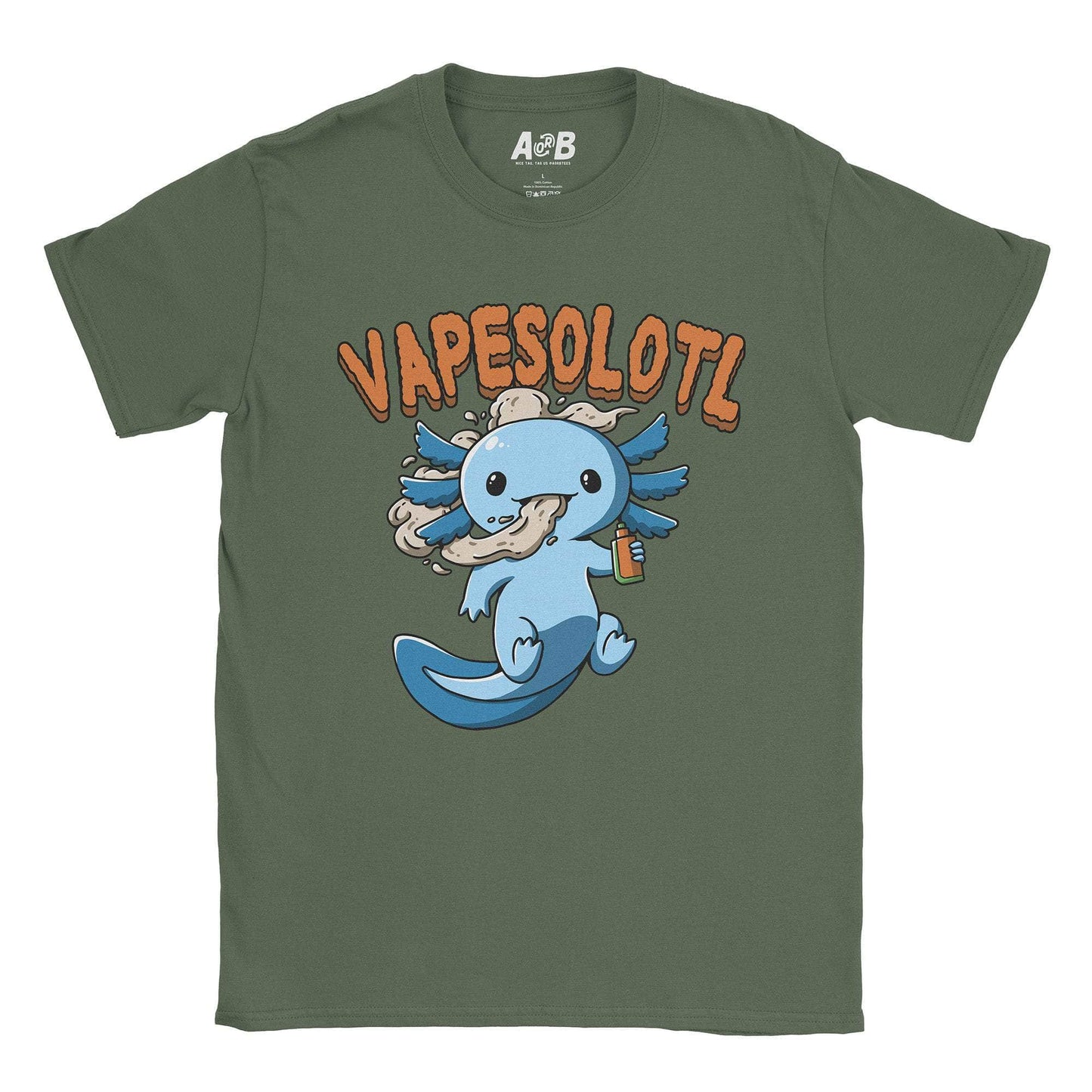 A-or-B-Tees T-Shirt Military Green / S Vapesolotl T-Shirt