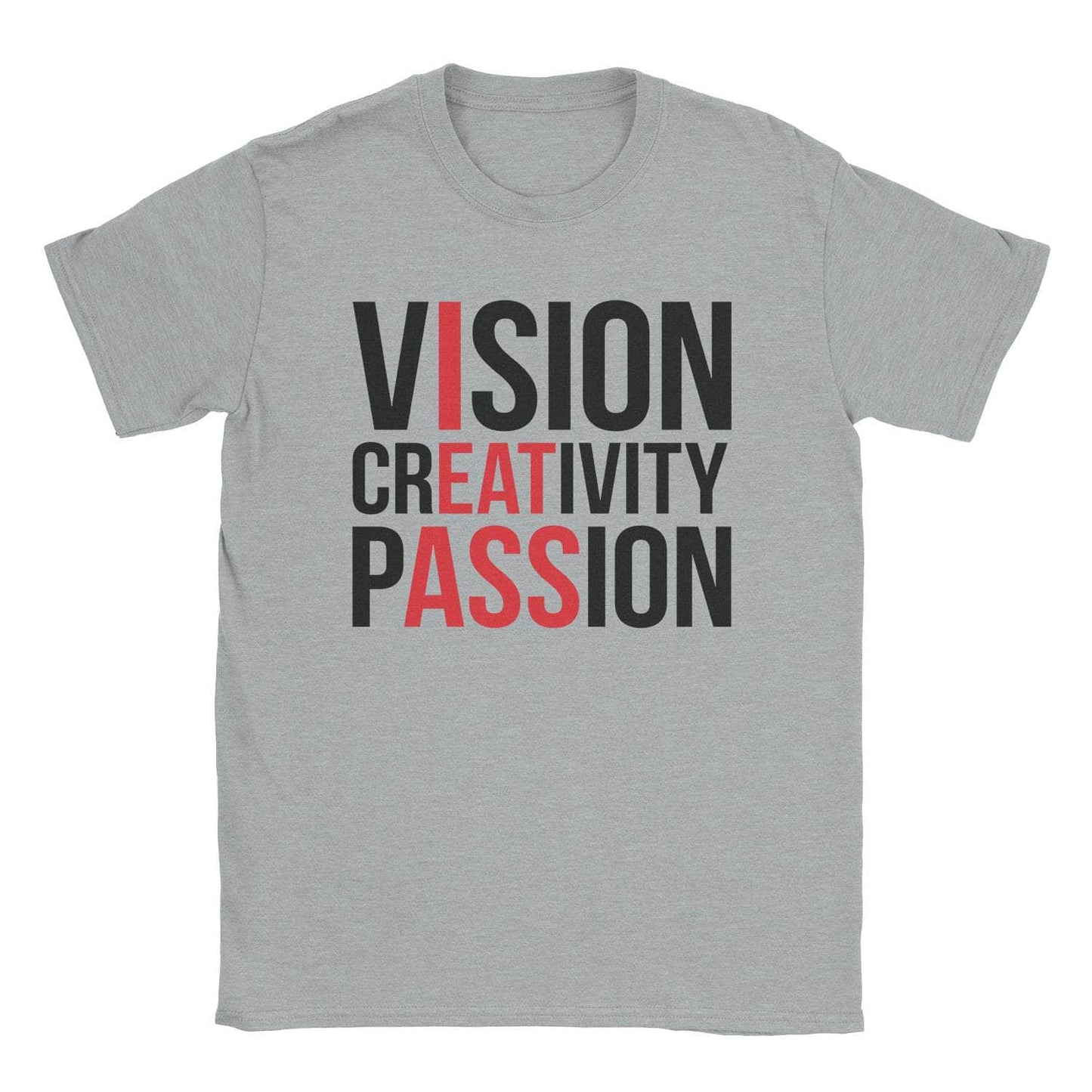 A-or-B-Tees T-Shirt Sport Grey / S Vision Creativity Passion T-Shirt