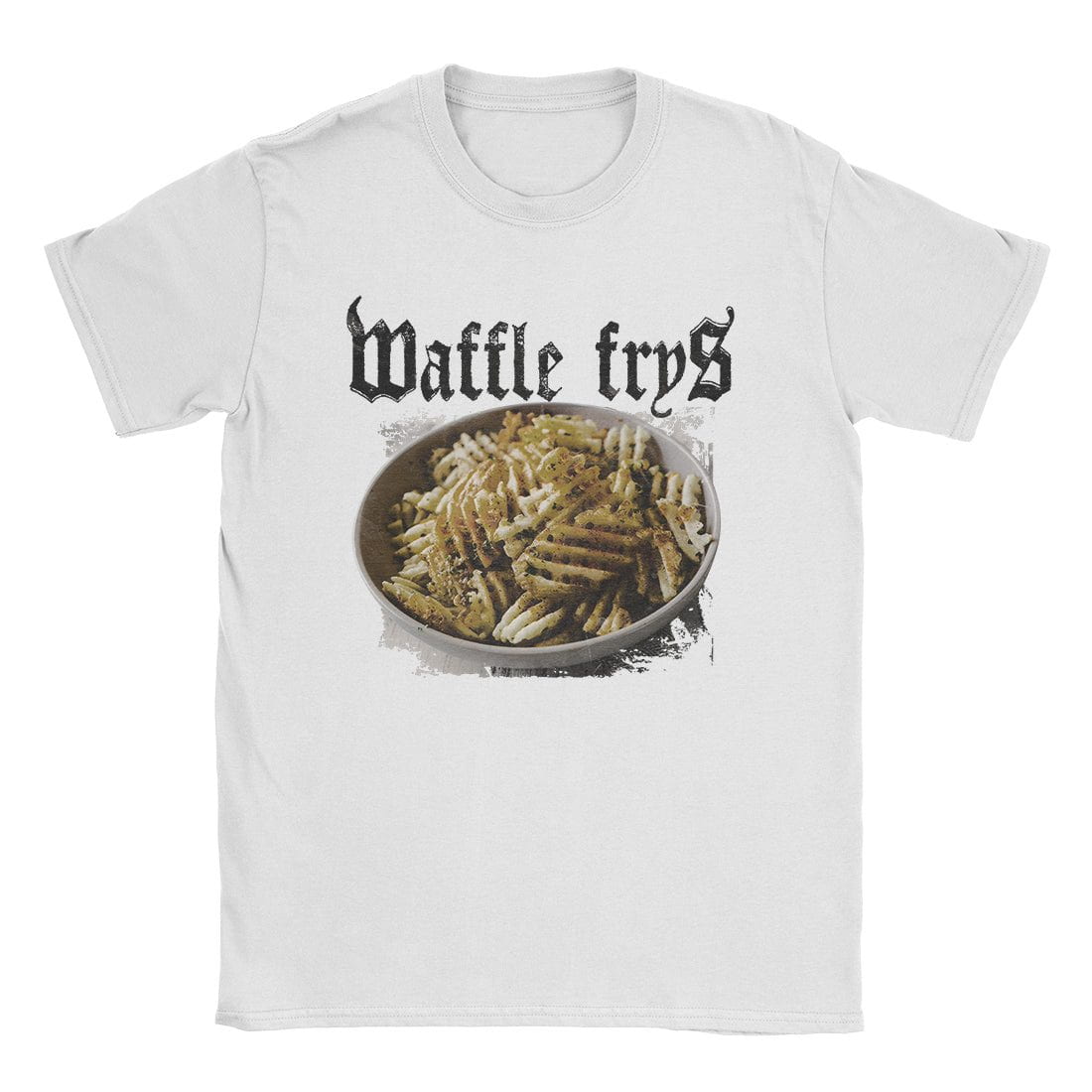 A-or-B-Tees T-Shirt White / S Waffle Frys T-Shirt
