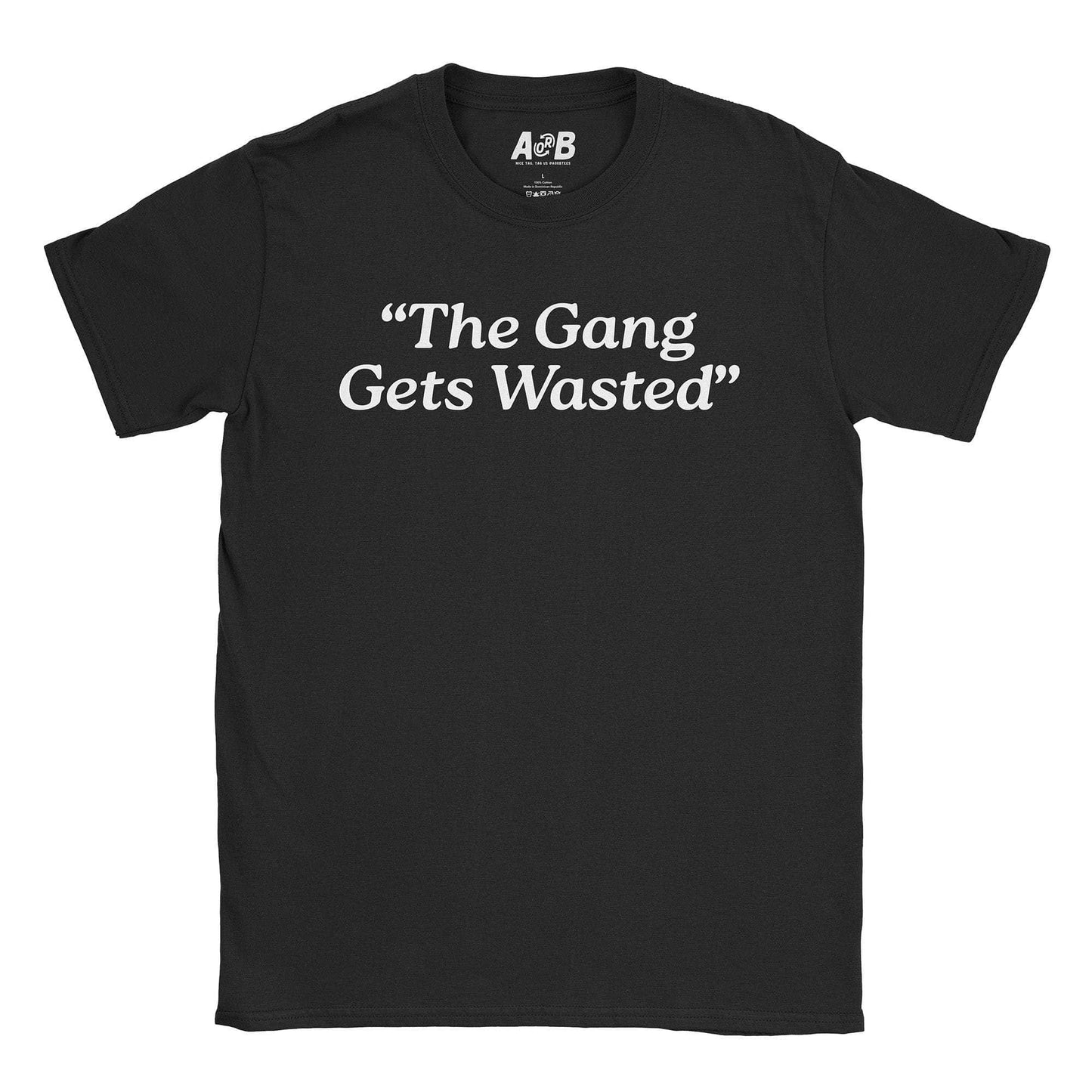 A-or-B-Tees T-Shirt Black / S Wasted T-Shirt