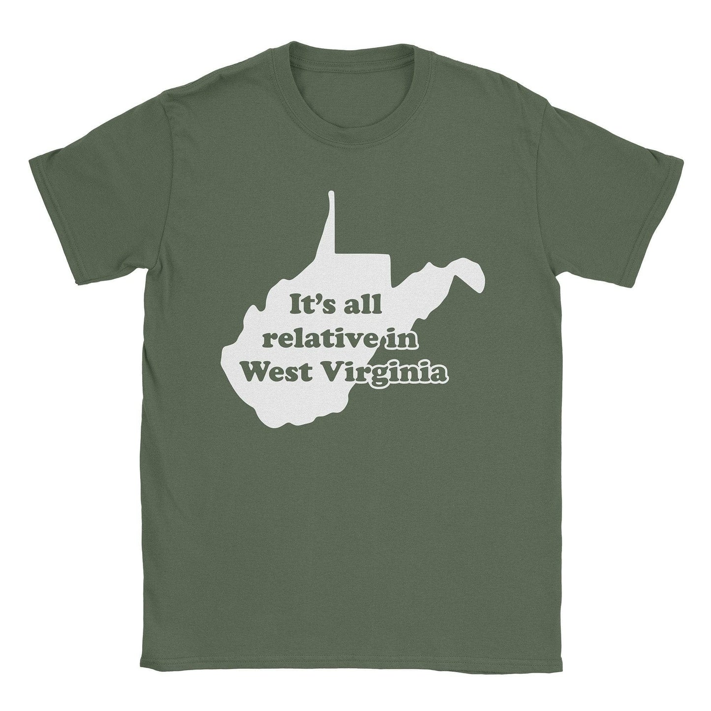 A-or-B-Tees T-Shirt Military Green / S West Virginia T-Shirt