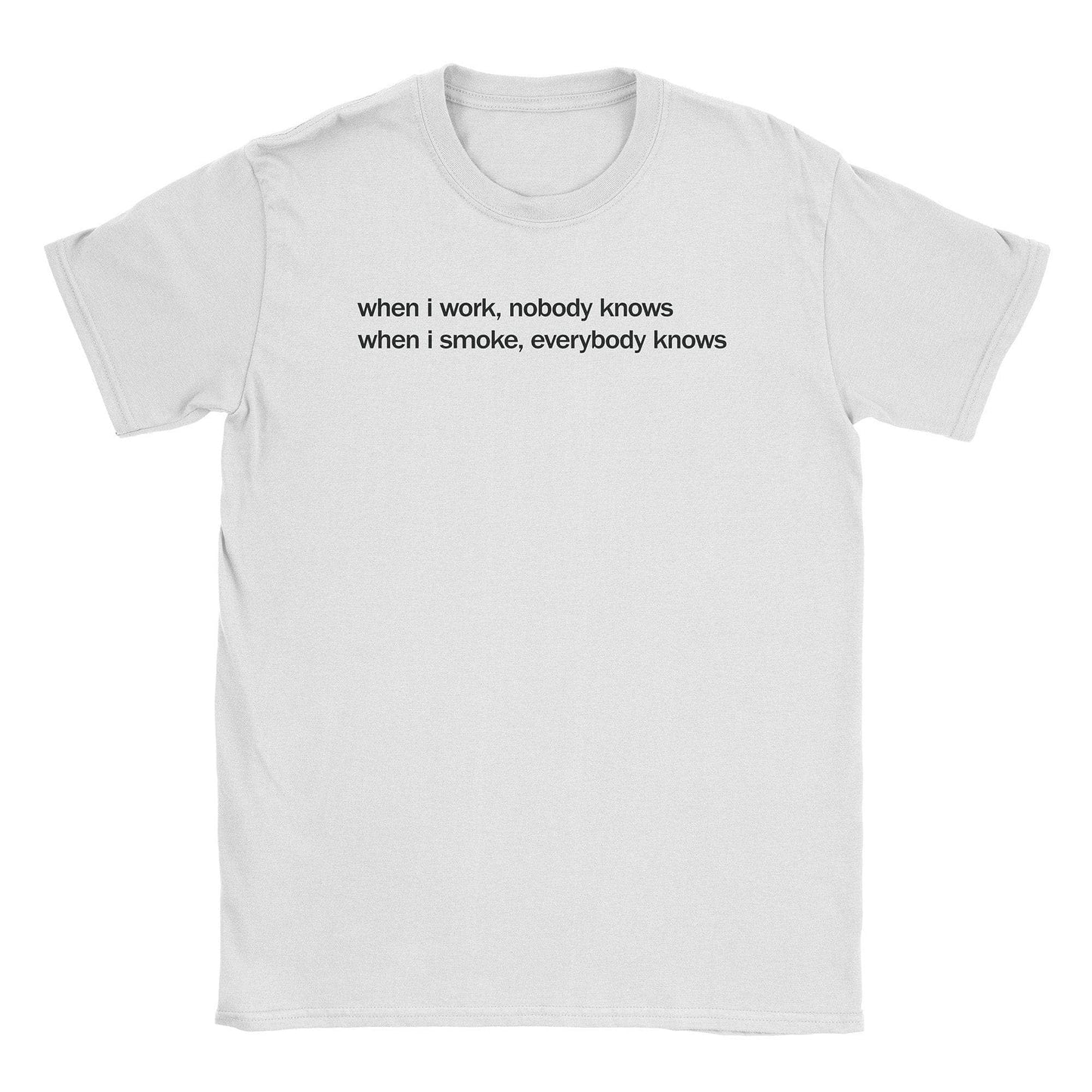 A-or-B-Tees T-Shirt White / S When I Smoke T-Shirt