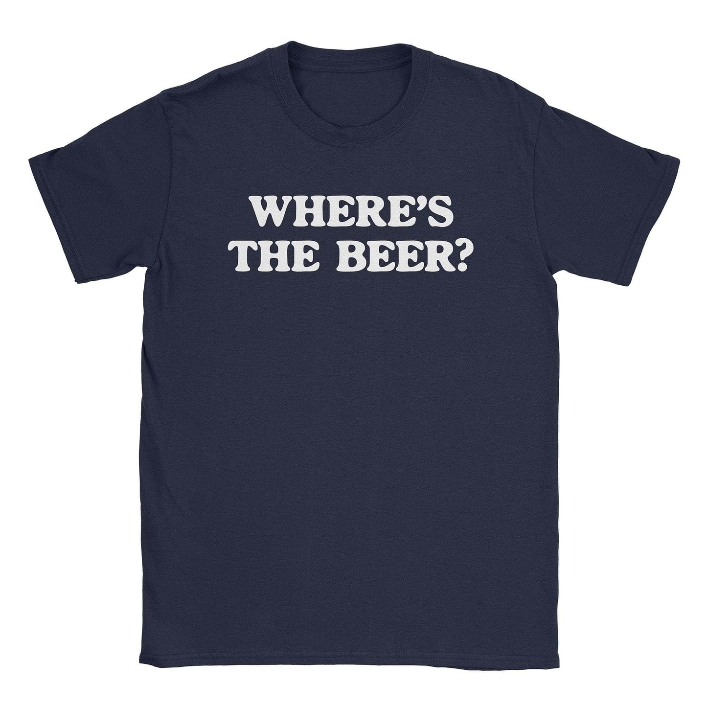 A-or-B-Tees T-Shirt Navy / S Where's Beer T-Shirt