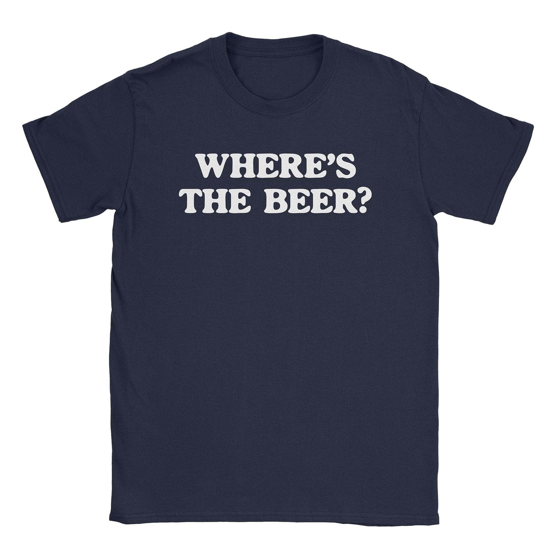 A-or-B-Tees T-Shirt Navy / S Where's Beer T-Shirt