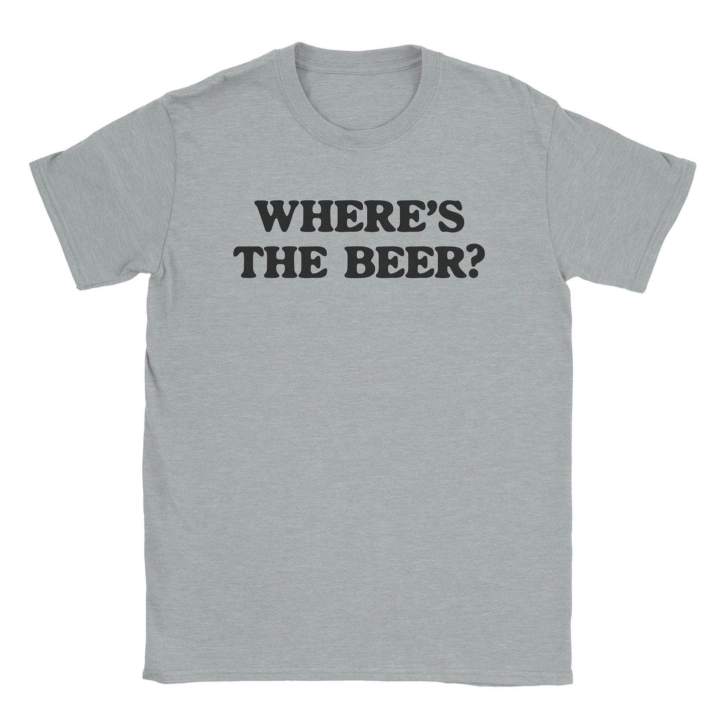 A-or-B-Tees T-Shirt Sport Grey / S Where's Beer T-Shirt